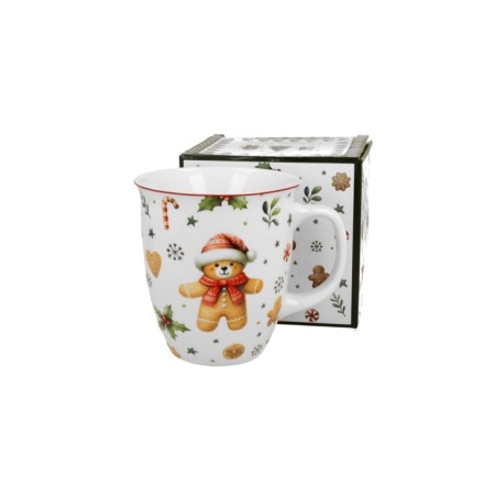 Porslinsmugg, julmotiv nalle Jumbo